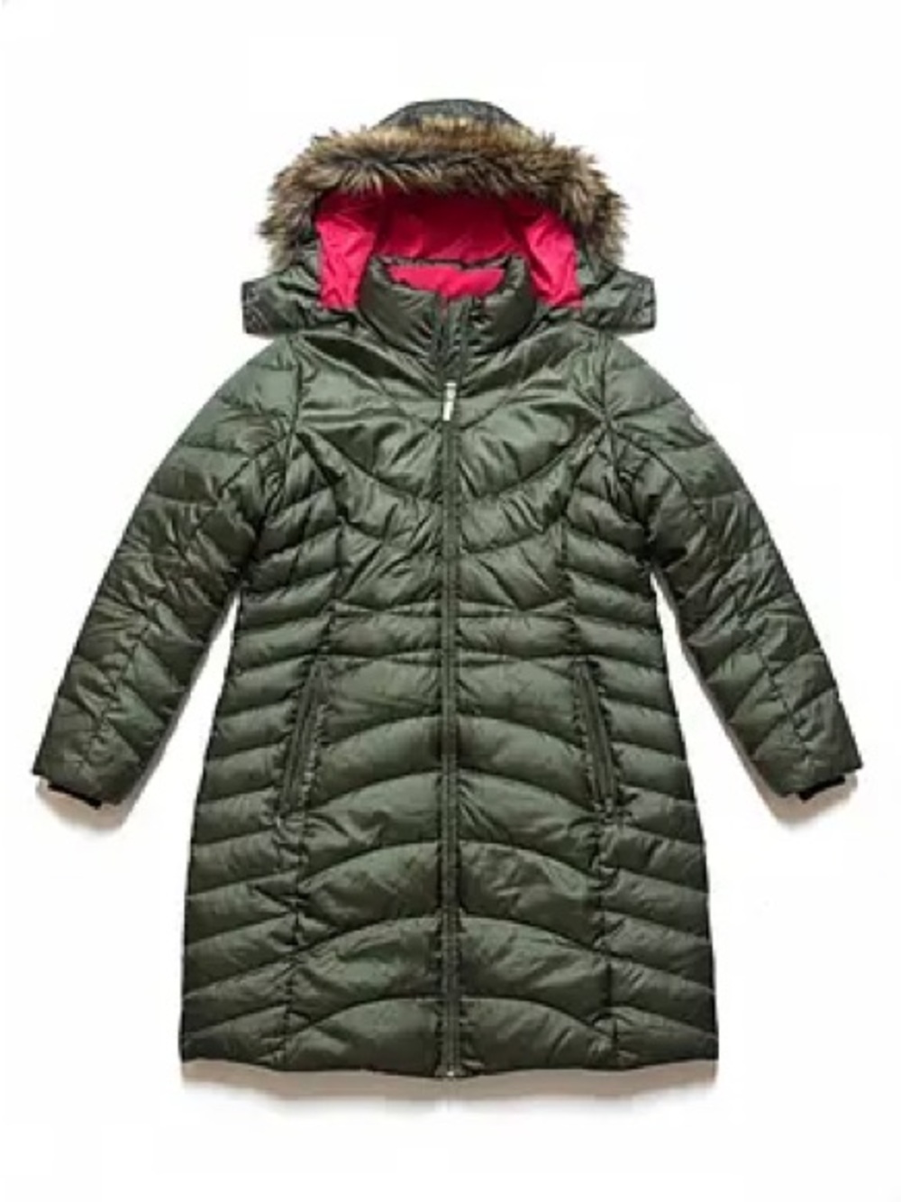 Eddie Bauer EB650 Snowridge Down Puffer Parka Green Winter Snow Ski, size S